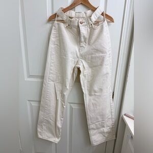 Bogs Cream Flare & Wide Leg Jeans